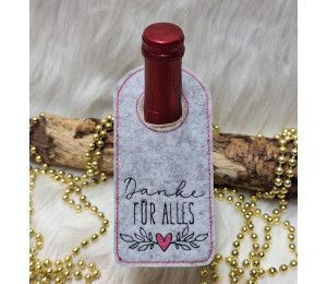 2€ ZUSATZTÜRCHEN 3. Dezember - Stickserie - 12 ITH Flaschenanhänger Vol. 3